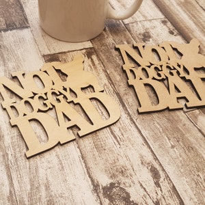 No1 Doggy Daddy coaster or craft blank perfect fathers day gift