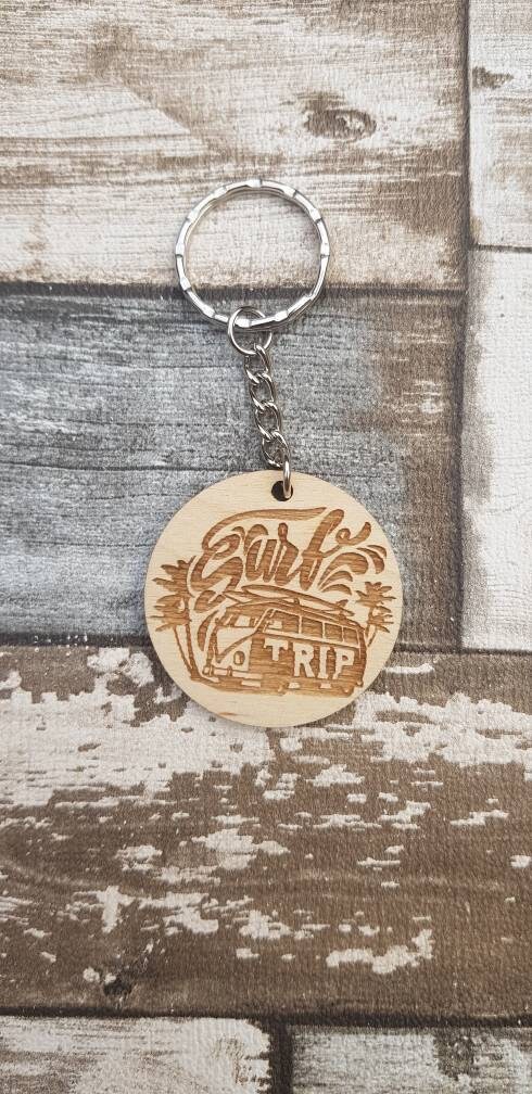 Van Life Keyring Van Life PopTop Engraved Keyring – Campervan Shape Gift For Camping & Road Trips Camping Gift Keychain Poptop Van - Foto 4