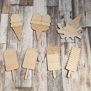 Icecream ice lolly popsicle craft blanks