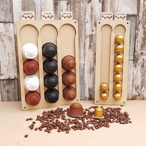 Almacenamiento de exhibición del soporte de la cápsula de café con nombres intercambiables nespresso dolce gusto