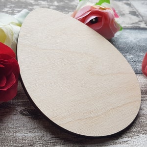 Eiförmige Holzrohlinge Ostern Basteln