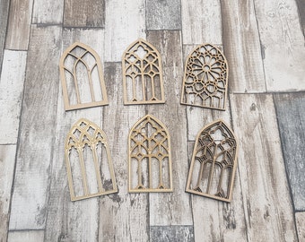 Church style Gothic cathedral window frame craft blanks