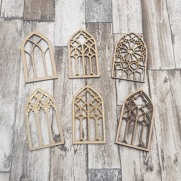 Church style Gothic cathedral window frame craft blanks