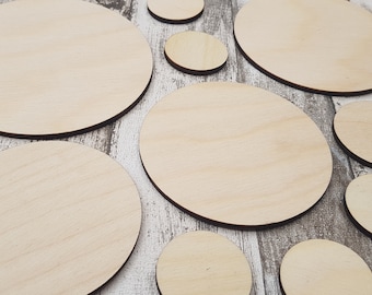 Wood circle discs craft blanks