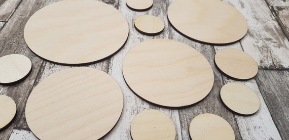Wood circle discs craft blanks