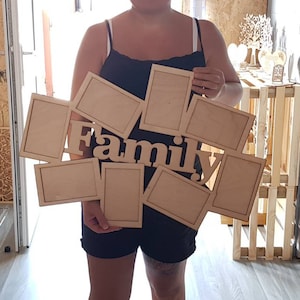 Molduras gigantes para fotos de família