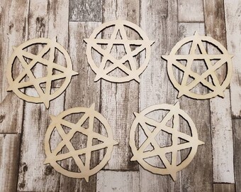 thumbnail image 2 of Grindstore Pentagram Mystic Coaster Set – 4-Piece Gothic Occult Coasters With Cork Bottom, Black, UK Made 2 of 5