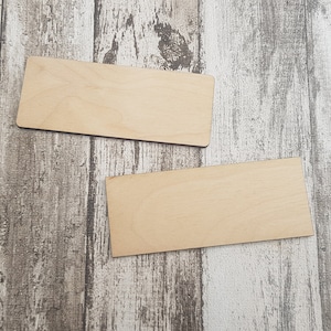Wooden rectangle craft blanks