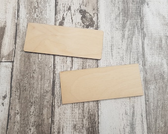 Wooden rectangle craft blanks