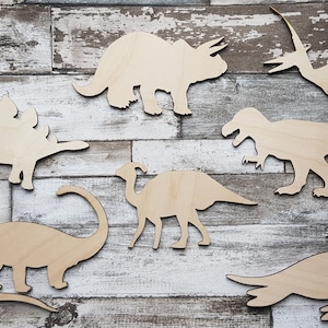 Dinosaur wooden craft blanks