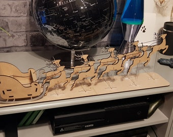 Santa Sleigh model assembly kit Father Christmas