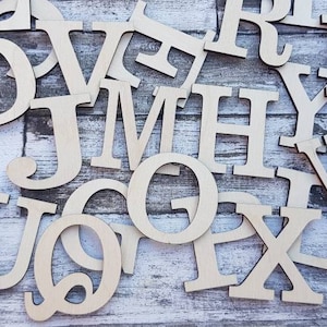 Letras artesanales de madera de 25mm a 100mm