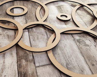 Craft ring disc blanks hoops