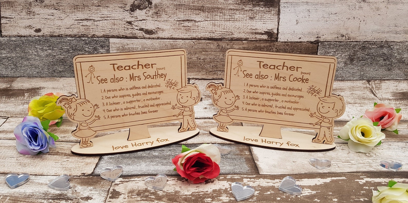 School teacher plaque personalised gift Etsy