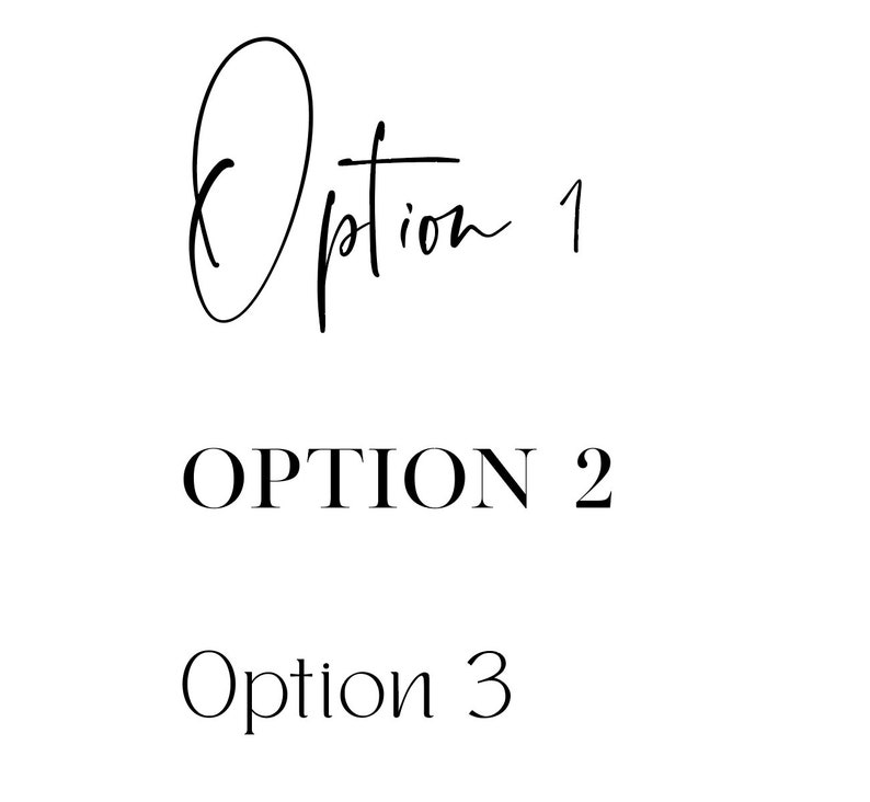 Font options