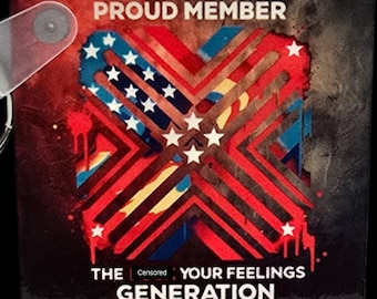 Generation X Feelings 2-Inch Square MDF Keychain