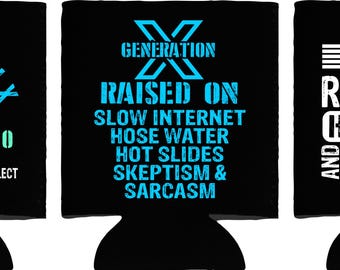 Generation X Neoprene Can Coolers, Set of 3