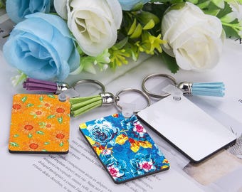 Custom Rectangle MDF Keychain – 2.36" x 1.57"