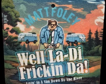 Van Down by the River 3.75-Inch Unscented Car Air Freshener