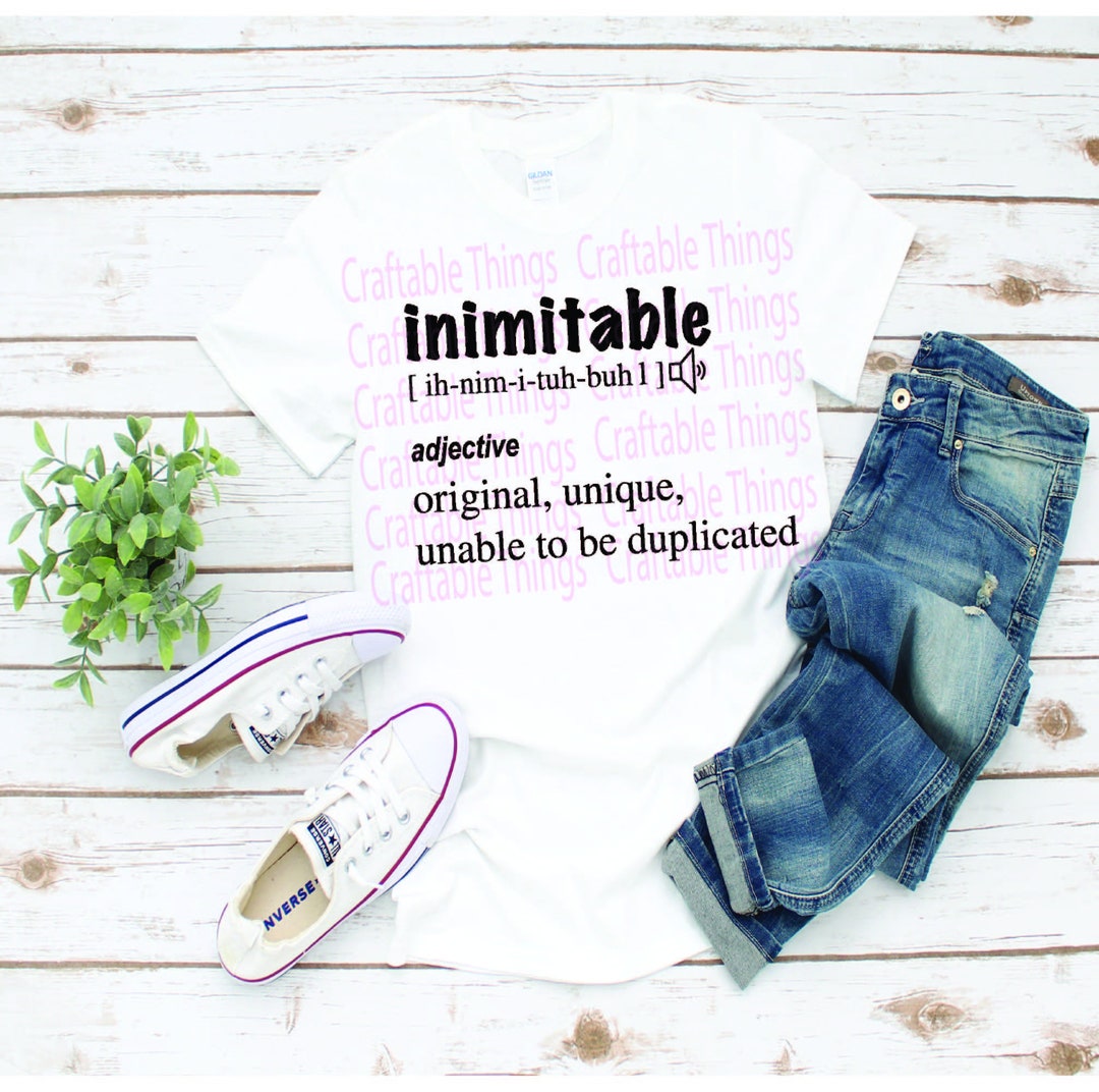Inimitable Definition Picture I Am Inimitable I Am an Original Hamilton Broadway T-shirt Musical - Etsy