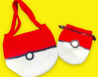 PokéBag & Trainer Pouch Häkelanleitungen-Bundle - Anfänger-freundliches Amigurumi PDF mit Fotos