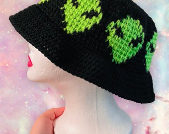 Alien Invaders Bucket Hat *PATTERN ONLY*