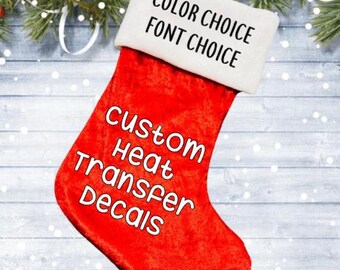 Custom Heat Transfer Decals | Personalized Iron-On Designs | Glitter or Solid Options