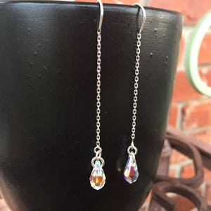 Lyxiga kristallörhängen: Brudsmycken i sterlingsilver