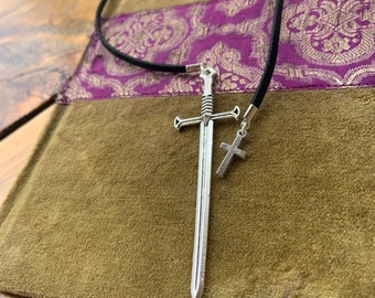 Leather Bookmark Men or Dad Gift: Medieval Renaissance Cosplay,  Groomsmen Wedding, Graduation Present
