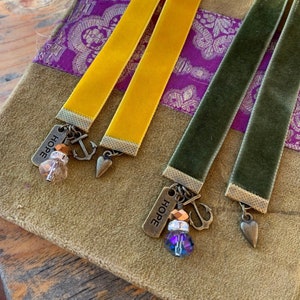 Anchor Hope bladwijzer inspirerende bedel fluwelen lint boekenliefhebber paginamarkering cadeau boekenclub fantasy reader