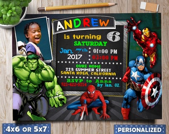 avengers invitation etsy avengers party invitations