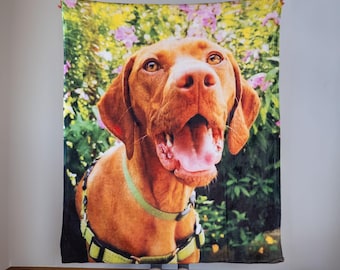Custom Photo Blanket, Personalized Collage, Pet, Family, Wedding, Memorial Blankets, Mother's Day Gift