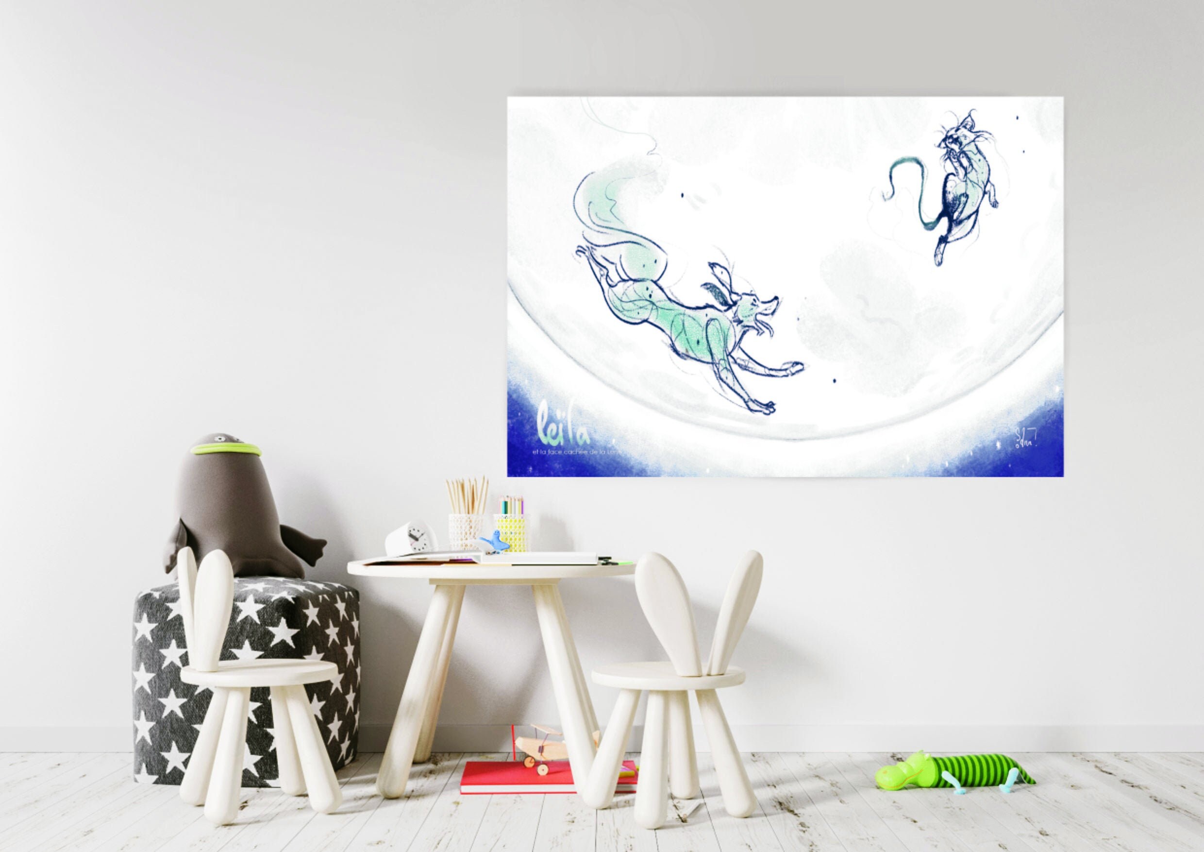 Affiche Illustration Leïla