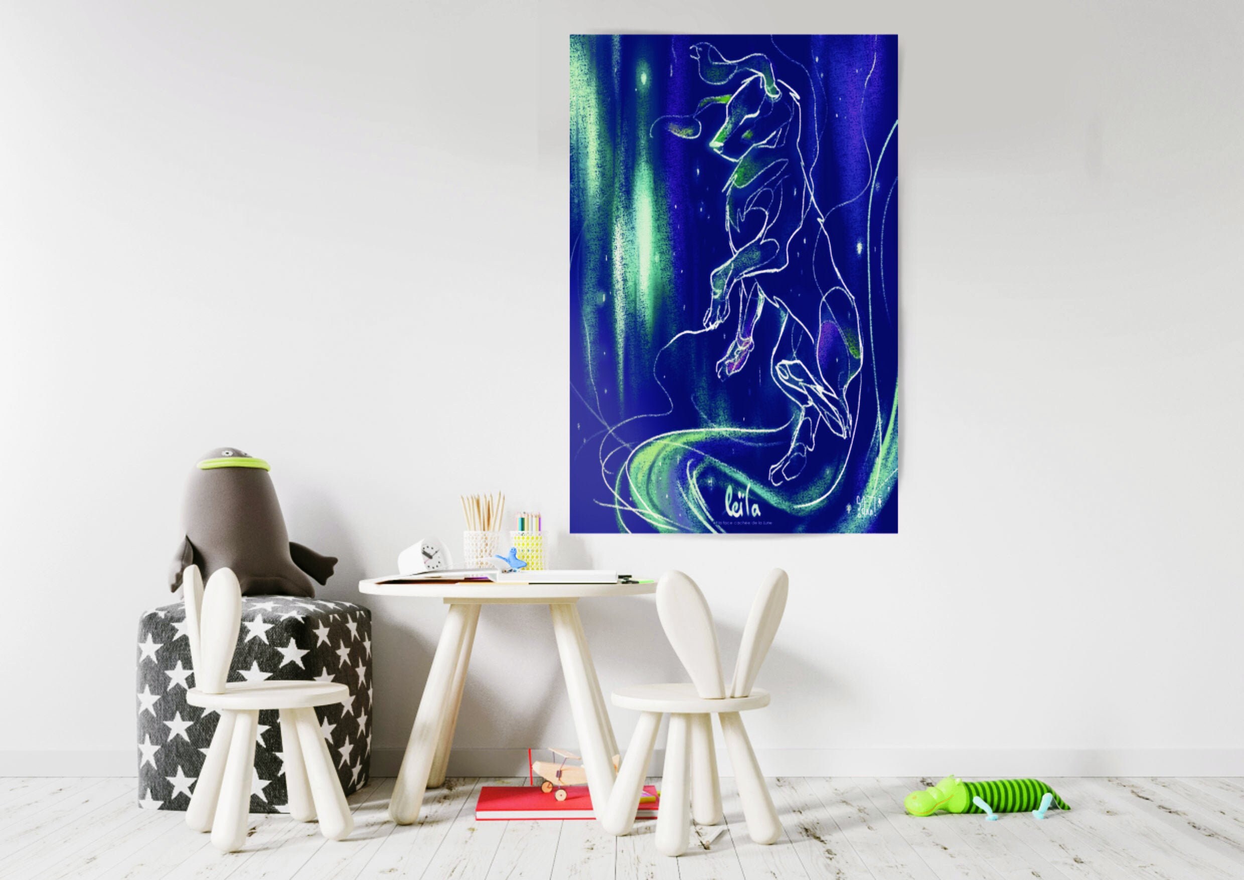 Affiche Illustration Leïla