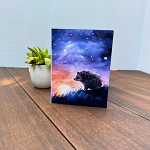 Igel Karte - Haustierverlust Karte - Igel-Denkmal - Kondolenzkarte - Beileidkarte
