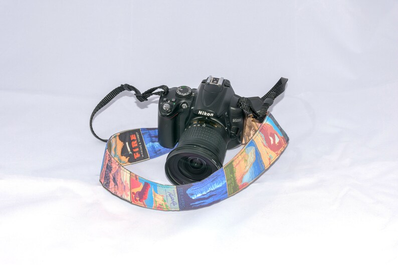 WPA Poster Padded Camera Strap National Park DSLR Camera Strap
