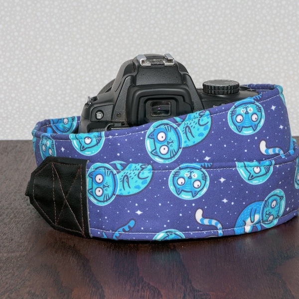 Cats In Space Camera Strap, DSLR camera strap, gift for photographer