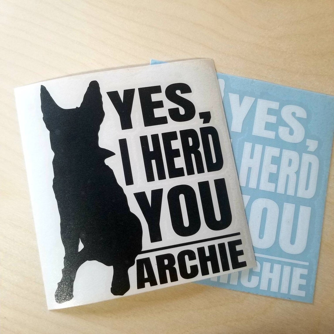 Custom Dog Decal Car Decal Dog Vinyl Sticker Personalized Etsy