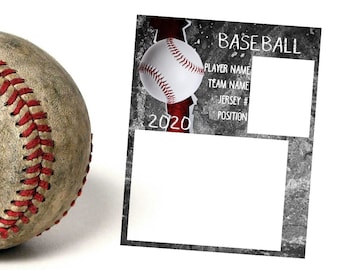 Baseball Sports Memory Mate Template Instant Download 8x10 Photo Photography .PSD Digital File Scrapbook or Photography Business Printable