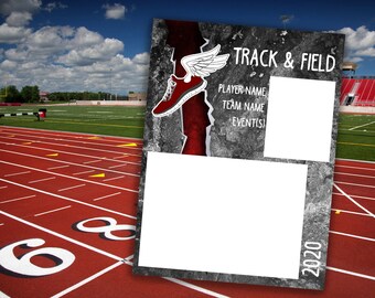 Track & Field Sports Memory Mate Template Instant Download 8x10 Photo Photography .PSD Digital File Scrapbook or Photography Business Prints
