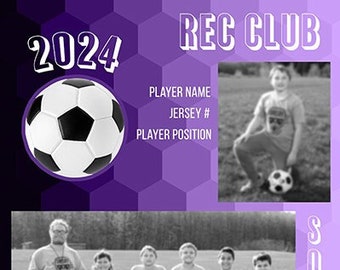 SOCCER Memory Mate Template!  Customizable Digital Download for Sports Photography! Professional Photographer Resource for Increasing Sales!