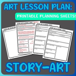 Pode incluir: Folhas de planejamento imprimíveis para projetos de arte narrativa. As folhas incluem seções para o título do livro, o autor, o resumo da trama, a parte ou a citação favorita, os personagens principais, o clima ou o tema, o cenário e os esboços.