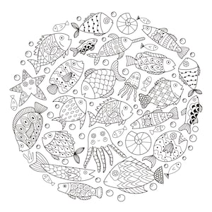 Coloring Pages Under the Sea