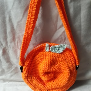 Handmade Peachy Crochet Purse, Small Bag