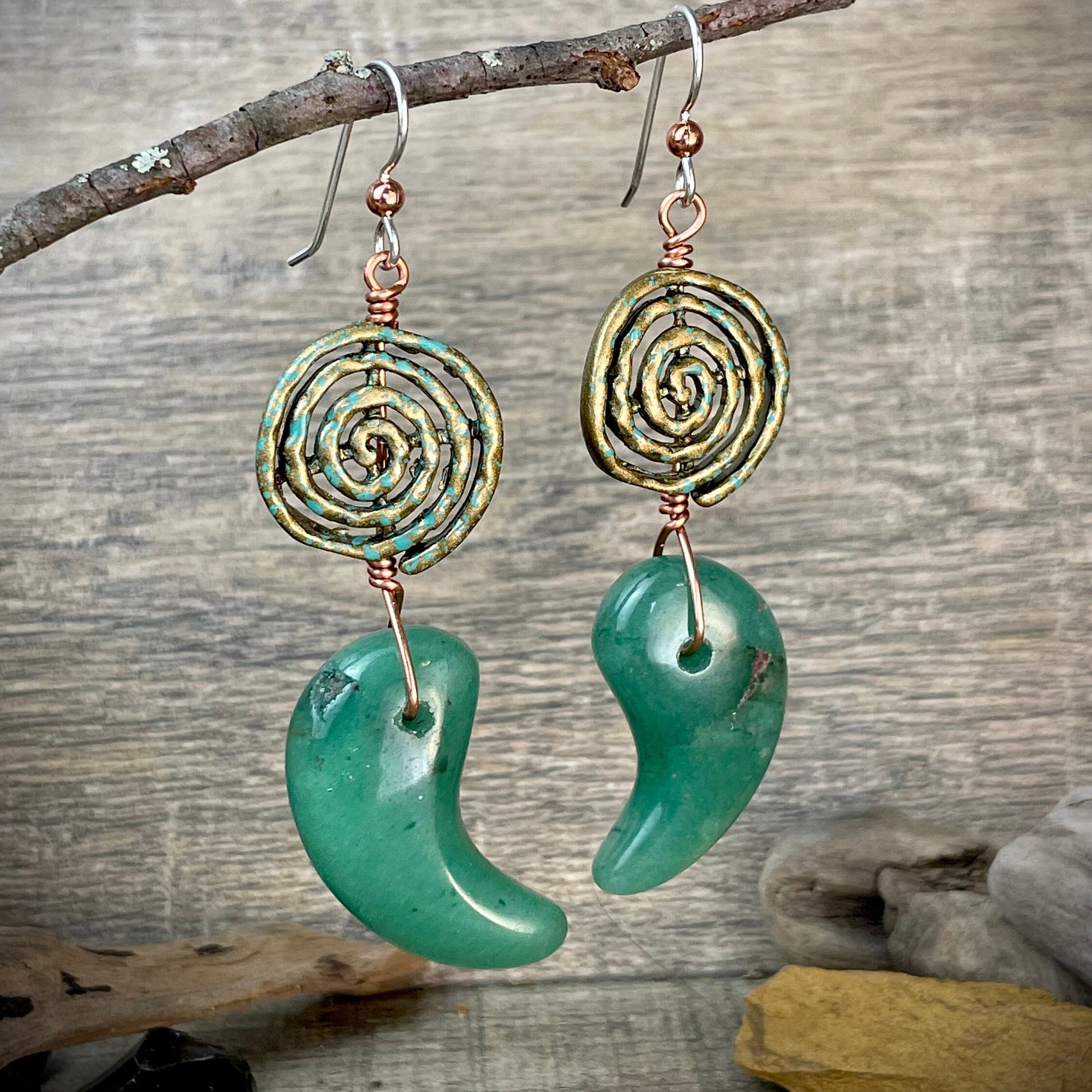 Magatama earrings deals