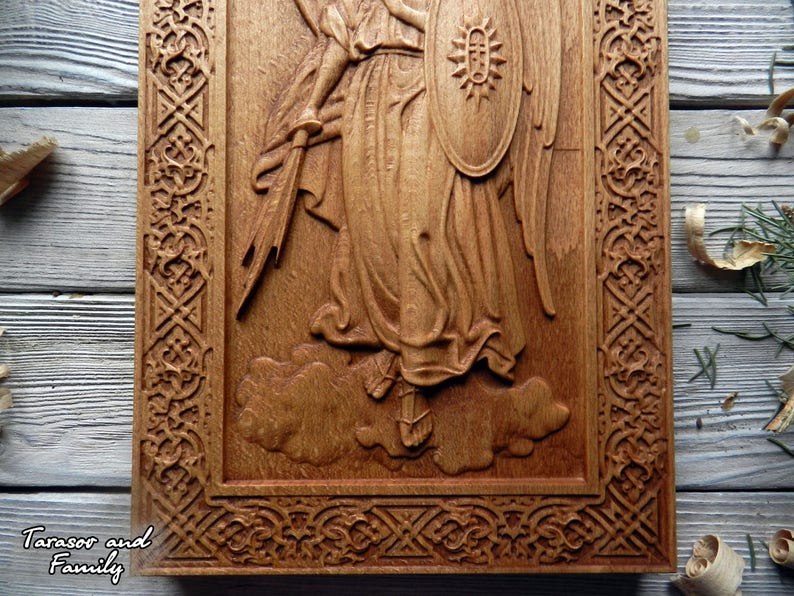 Archangel art decor wall icon Michael hanging decorative image 5
