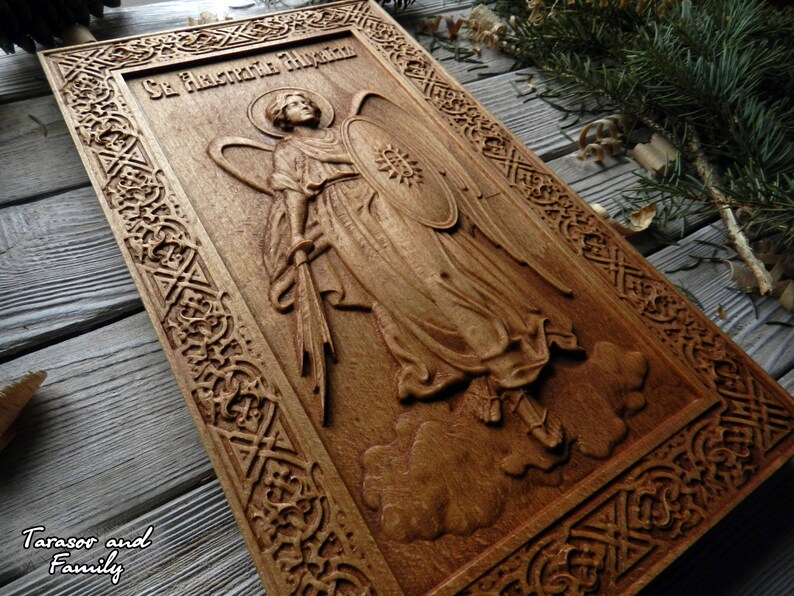 Archangel art decor wall icon Michael hanging decorative image 9