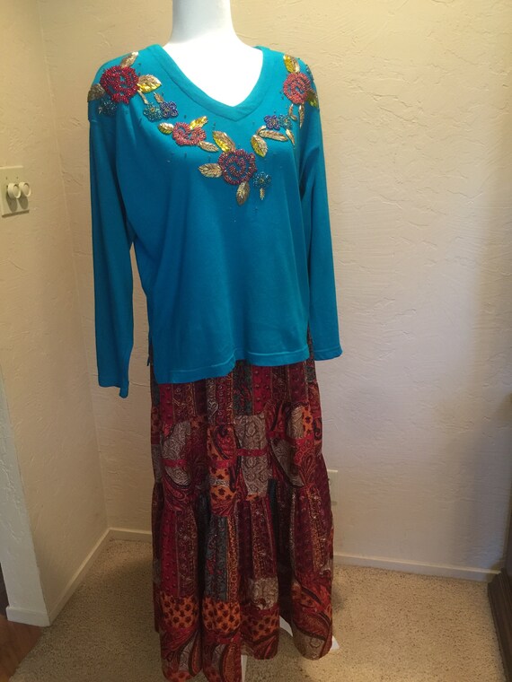Carole Little top & matching skirt