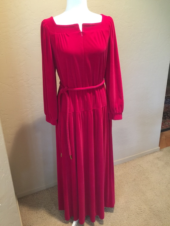 Velvet vintage hostess gown/robe