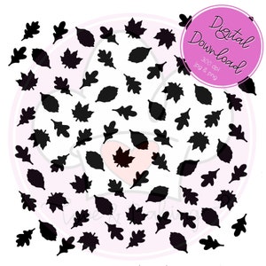 Leaves Cookie Stencil